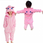Cartoon Onesie lastele Gengar &Uuml;hes t&uuml;kis pidžaama lastele Kigurumi Halloween Cosplay Kost&uuml;&uuml;m Peokink 110 roosa