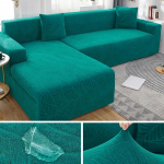 Paksemad veekindlad žakaarv&auml;rvi diivanikatted elastsed nurgad 1/2/3/4 istmed Tahke diivanikate L kujuga diivanikate kaitsekatted 2 SEAT (145-185CM)