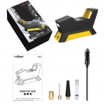 Elektriline &otilde;hupump auto 150 PSI &otilde;hupump kuulauto rehv LED SOS laadijad gaasi v&auml;ljal&uuml;litamise automaatne seiskamine 20.8*12.7*8.7cm,Wired must/kollane