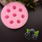 Silikoonist marjadest vormitud vormi isetegemise t&ouml;&ouml;riist kookide k&uuml;psiste jaoks &Scaron;okolaadikaunistus Raspberry