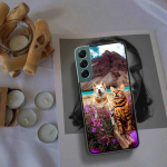 Kassi ja koera telefoni&uuml;mbris Samsung Galaxy A12 A22 A32 A42 A52 A72 A54 A34 A24 A14 A73 A53 A33 A23 A13 5G F52 F62 kaane&uuml;mbris Coq Samsung A14