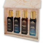Perfume For Men Gift Pack of 4 x 20 ML Eau De PERFUME and Anti-Stain Perfumes Gift Set for Men Blue Ocean, Club Legend, Imperial Oud and M.V.P. Man 4 x 20 ML