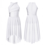 Laste t&uuml;drukute varrukateta l&auml;ikiv kivist l&uuml;&uuml;riline balleti trikoo kleit kaasaegne moodne ladina tantsu kost&uuml;&uuml;m 9-10 Years