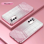 Moto G24 jaoks Gradient Glitter Plating L&auml;bipaistev Telefoni&uuml;mbris funda Motorola Moto G24 G 24 14 G14 G54 G84 jaoks Pehmest Silikoonist Kate Couqe For Moto G54 roosa