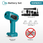 Yofidra 500 W tsentrifugaalpuhuri imemisega juhtmevaba tolmuimeja 6000 RPM kaasaskantav &otilde;hupuhuri tolmut&ouml;&ouml;riist Makita 18 V aku jaoks No Battery