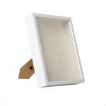 DIY Shadow Box Frame Kuivatatud Lille N&auml;idik ristk&uuml;liku Pilt White