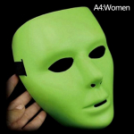 Halloween Cool Pvc Kamen Rider Ghost Dance Hip Hop Mask White Night Lights Mask