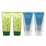 FARM STAY Rohelise tee seemnete niisutav p&auml;ikesekreem 70g & Hyaluronic UV Shield p&auml;ikesekaitsekreem (2 Valikud) GreenTea x2+Hyaluron x2
