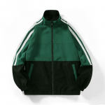 Kevad-s&uuml;gis uues stiilis splaissingu kontrastset v&auml;rvi jakk meeste p&uuml;stkraega t&auml;navajope trendikas kahepooluseline avar topp M