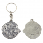 Leonberger - Silver-plated dog pendant, handbag decoration, backpack pendant by Art-Dog brand