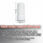 5 komplekti veefiltrit kraanist veefiltri elementi kassett, pestav asendus, kloori v&auml;hendamine tarvikud veepuhastaja 1pcs