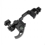 Pole Clamp with Compass Sturdy Land Survey at Field for Equipment Quick Release Easy to