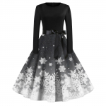 Naiste mood Vintage pikkade varrukatega &uuml;mara kaelusega j&otilde;ulutr&uuml;kiga &otilde;htukleidid kleidid XL vereoranž