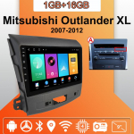 Autoraadio Android Auto Carplay Mitsubishi Outlander XL 2007-2012 jaoks Multimeediapleier Pea&uuml;ksus Stereo GPS-navigatsioon BT WIFI 1+16GB 1+16GB,A
