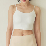 Skinny Five Sheer Bra Top Crop Basic 3 v&auml;rvi (Must/valge/pruun M~XL) Brown M