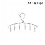 6-20 tihvti roostevabast terasest riiete kuivatusriide tuulekindel riidenagist sokk pesu &otilde;hutus riidepuu aluspesu sokkide hoidik A1