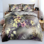 Klassikalised tekikottide komplektid Flower Blue Gold King, Queen, Full, Double Top Tekikatted Padjap&uuml;&uuml;rid Voodipesu voodipesu komplekt 260x220cm 135x200cm 2pcs