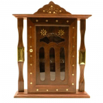 Seinale kinnitatav puidust v&otilde;tmehoidja 6 konksuga koju, kontorisse, elutuppa, sissep&auml;&auml;su sisekujundus