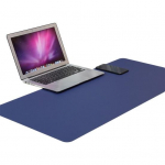 Kahepoolne veekindel kaasaskantav kunstnahast hiirepadi lauamati lauakate 60cm x 30cm sinine