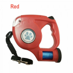 Lemmikloomatarbed Koera kaelarihma rihm Automaatne sisset&otilde;mmatav jalutusrihm 4,5 M LED taskulamp Lemmiklooma koera jalutusrihm koos pr&uuml;gikotiga punane
