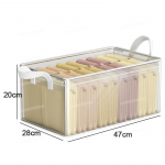 Kapp R&otilde;ivaste organiseerijad Riidepesu L&auml;bipaistev hoiukarp k&auml;epidemega roostevabast terasest raamiga garderoobihoidja