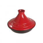 Tajine - STAUB - 28 cm - Kirsipunane - Keraamika - &Uuml;hilduv k&otilde;igi pliitidega kirss