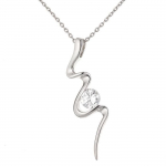 Collier Deana - Argent Massif Rhodi&eacute; 925