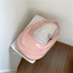 Korea versioon L&auml;ikiv pind Kaenlaalune kott Moodne V&auml;rske &Uuml;hev&auml;rviline PU Patendinahast K&auml;ekott Naiste K&otilde;rgekvaliteediline &Otilde;lakott