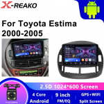 Auto Raadio Carplay Toyota Previa ESTIMA ACR30 Tarago 2000-2005 GPS Navigatsioon Android Auto Multimeediam&auml;ngija Video Ei 2din 4 core 1GB+32GB carplay