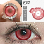 EYESHARE Fashion Colored Contact Lenses Halloween Contact Lenses Red Lenses Ghost Green Lenses Comic Character Cosplay Colored Lenses 1 Pair