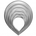 6 tk/komplekt k&uuml;psisevormid toidukvaliteediga kleepumisvastane h&otilde;bedane roostevabast terasest roosi kroonlehtede k&uuml;psetusvormid k&ouml;&ouml;gitarbed h&otilde;be