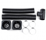 1 komplekt 60 mm diislik&uuml;tuse k&uuml;ttekeha toru kanal T t&uuml;kk sooja &otilde;hu v&auml;ljalaskeava voolikuklambrid Webasto &otilde;huventilatsioonitoru jaoks T lameda osaga k&uuml;&uuml;narnuki toru