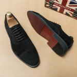 Moodsad Meeste Oxford Kingad Br&auml;nd Suede Nahast Kingad Vintage Slip-on Klassikalised Vabaaja Meeste S&otilde;idukingad Pulmad Meeste Ametlikud Kingad Terava Otsaga 38