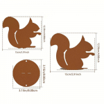 1 tk Squirrel Metal Garden Stake &ndash; t&auml;iustage oma &otilde;ue selle vaiaga. Ideaalne s&uuml;gisel ja &otilde;ues kasutamiseks. Elegantne aia ornament beež