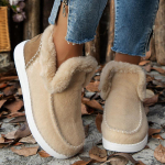 2025 Mujer Slip On Talvekingad Naiste Lamedad jalatsid Saapad Uued Naiste Talvesaapad Karusnahast kingad Naiste Poolsaapad Lume Botas 36 must