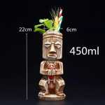 400ml Tiki Kruusid Kokteiliklaas &Otilde;lle Veinikruus Keraamilised Tiki Kruusid Kunst K&auml;sit&ouml;&ouml; Loovad Hawaii Kruusid send as picture