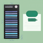 300 tk v&auml;rvilised pooll&auml;bipaistvad ribad PET-i registri kleebism&auml;rkus esilet&otilde;stmine m&auml;rgis kleebised teemad j&auml;rjehoidjad &otilde;pilaste kirjatarbed kleepm&auml;rkus