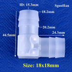 10 tk 4 ~ 25 mm PP k&uuml;&uuml;narnuki &uuml;hendused akvaariumi paagi liitmikud &otilde;hupumba aeraator 90 kraadi k&uuml;&uuml;narnuki liigend aia niisutus meditsiinilise vooliku liitmikud 18mm (10 Pieces)