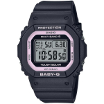 Casio Naiste Baby-G BGD-5650-1BJF [BABY-G ruudukujulise disainiga raadiolaine p&auml;ikeseenergia mudel] kandiline kell must