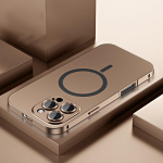 Metallist magnetiline matt&uuml;mbris iPhone 12 13 14 15 16 Pro Max 14Plus jaoks Magsafe'i katteklaasi sulamist kilega alumiiniumraamiga juhtmevaba laadimine For iPhone 16 pro max
