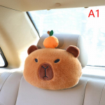 Auto peatoe kaelapadi Capybara pl&uuml;&uuml;s &otilde;lakaitse armas kangakarp Kawaii autokaunistus autotarvetest plushie kingitus