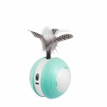 Kassim&auml;nguasi Lemmiklooma V&auml;lispordi Pall LED-valgust kiirgav Kassipall USB-laetav Kasside Isemeelelahutus Igavuse Leevendus ja Helim&auml;nguasi 7.5*9cm