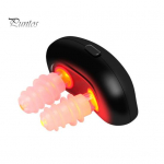 Juhtmeta punase valgusega ninateraapia seade Ergonoomilise disainiga kompaktse disainiga laetav kaasaskantav nina infrapunaravi seade must