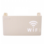 Juhtmevaba WiFi-ruuteri riiul hoiukarp Seinale riputatav ABS-plastist korraldajakarbi kaabel Toitekonsool Organisaatorikarp Kodukaunistus valge