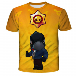 Pol&uuml;ester Kiirelt kuivav BRAWL STARS Meeste Topid Suvised Laste Vabaaja Mugavad Kiirelt kuivavad Hingavad Laste T-s&auml;rgid Riided XXS-6XL 12 S