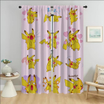 Partition P-pokemones Elegantsed Toakardinad Kaamera Varjutamiseks Blackout Kardin Kodu Sisekujunduse Kardinad 2 tk T&uuml;ll Magamistoa jaoks W60xH90cmx2pcs-CL