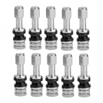 10 tk universaalsed poldiga sisse keeratavad toruta rattarehvide klapivarred koos tolmukorkidega CHINA