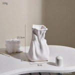 Kerge luksuslik ebaregulaarne keraamiline lillevaas Elutoa sisustus Kontori raamaturiiul Kaunistused Lilleseade Vaasid siseruumides kasutatavad kunstiteosed