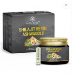 Nutriherbs Shilajit vaigu kuld koos Ashwagandhaga (Ashwagold) Stressi leevendamiseks ja vastupidavuse suurendamiseks 10 g