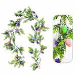 Lihav&otilde;ttemunade vanik kunstliku lihav&otilde;ttemunakollase karikakrarohelise kevadise lillep&auml;rjaga Lihav&otilde;ttemunade vanik kamina jaoks Kodulaua p&uuml;hade lihav&otilde;ttep&uuml;hade sisekujundus 200cm